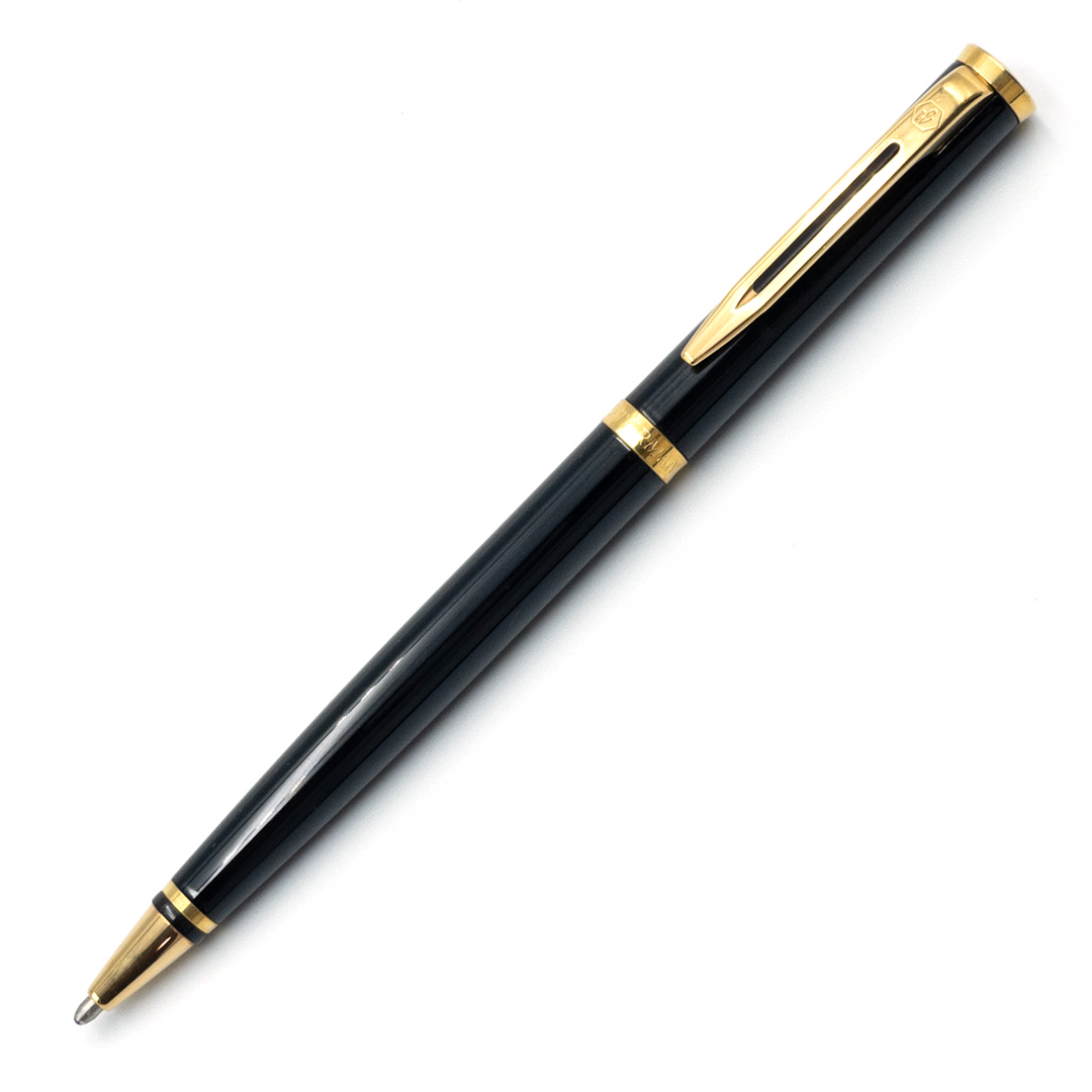 Waterman Preface Ballpoint Pen - Black Gold Trim (France Classic Edition) - KSGILLS.com | The Writing Instruments Expert