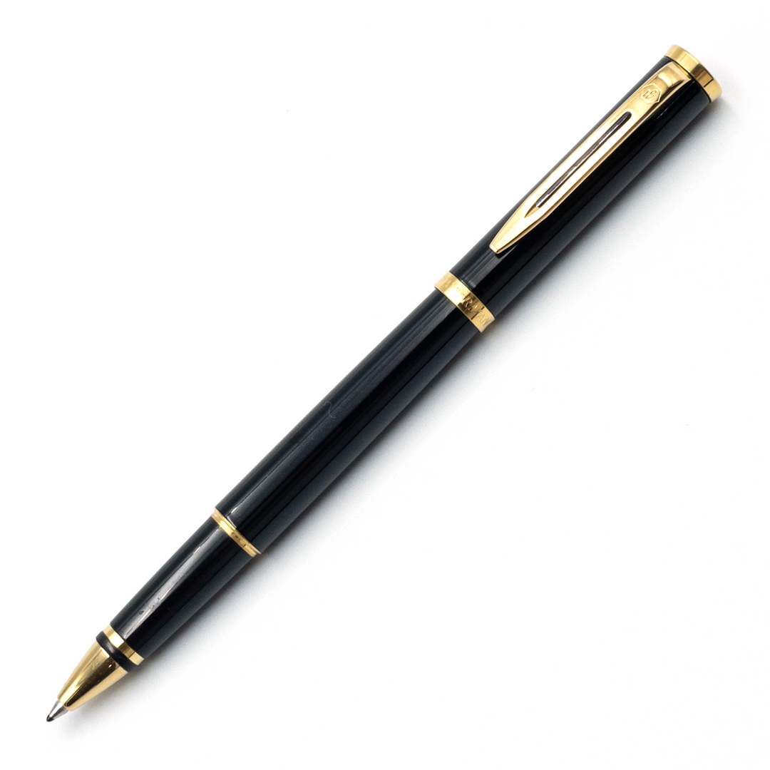 Waterman Preface Rollerball Pen - Black Gold Trim (France Classic Edition) - KSGILLS.com | The Writing Instruments Expert