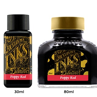 Diamine Ink Bottle (30ml / 80ml) - Poppy Red – KSGILLS.com (Since 1941 ...