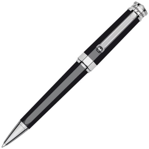 Montegrappa NeuroUno Black Chrome Trim Ballpoint Pen - KSGILLS.com | The Writing Instruments Expert