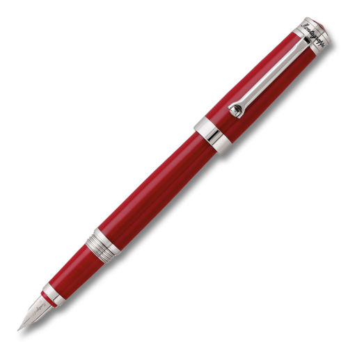 Montegrappa Parola Amarone Red Chrome Trim Fountain Pen - KSGILLS.com | The Writing Instruments Expert
