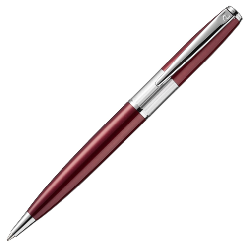 Pierre Cardin Rex-V Ballpoint Pen - Red Chrome Trim (with LASER Engraving) - KSGILLS.com | The Writing Instruments Expert