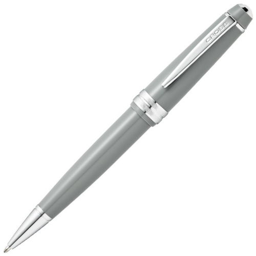 Cross Bailey Light Ballpoint Pen - Grey Chrome Trim Glossy Polished Resin - KSGILLS.com | The Writing Instruments Expert