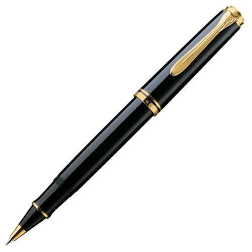 Pelikan Souveran R800 Rollerball Pen - Black Gold Trim - KSGILLS.com | The Writing Instruments Expert