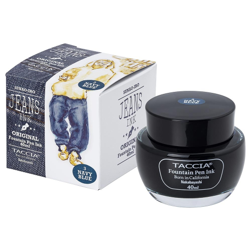 Taccia Jeans Ink Bottle (40ml) - #3 - Navy Blue - KSGILLS.com | The Writing Instruments Expert