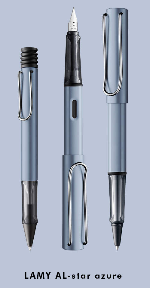 Lamy AL-Star Rollerball Pen - Blue Azure (with LASER Engraving) - KSGILLS.com | The Writing Instruments Expert