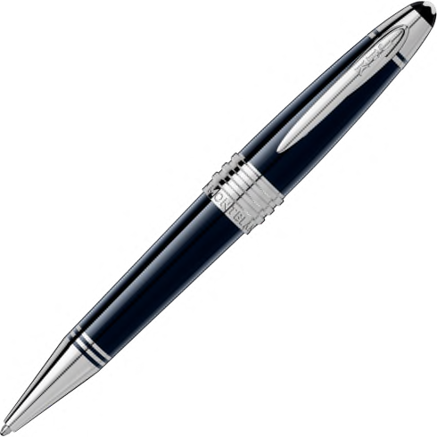 Montblanc John F. Kennedy Special Edition Dark Blue Ballpoint Pen (Great Characters Edition) - KSGILLS.com | The Writing Instruments Expert