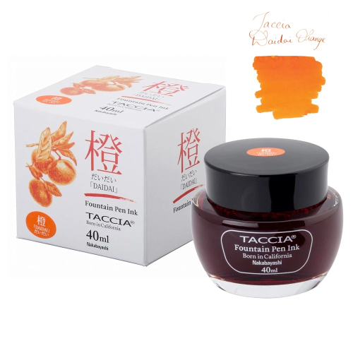 Taccia Sunao-iro Ink Bottle (40ml) - Daidai (Orange) - KSGILLS.com | The Writing Instruments Expert