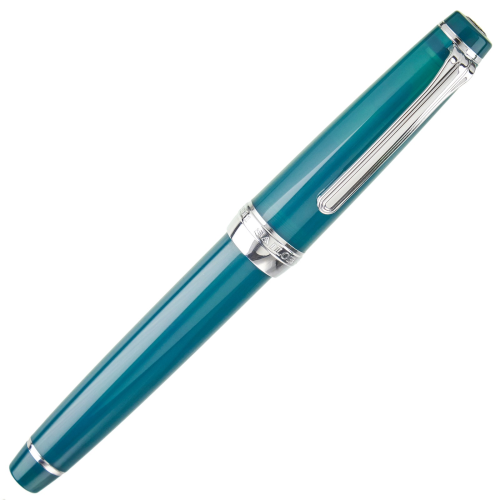 Sailor Pro Gear Slim Ocean Rhodium Trim Fountain Pen - KSGILLS.com | The Writing Instruments Expert