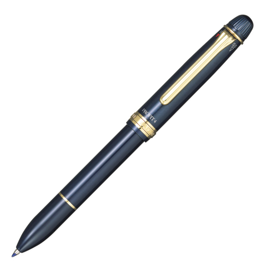 Sailor Profit 4 Multifunction Pen - Blue Gold Trim (3+1) - KSGILLS.com | The Writing Instruments Expert