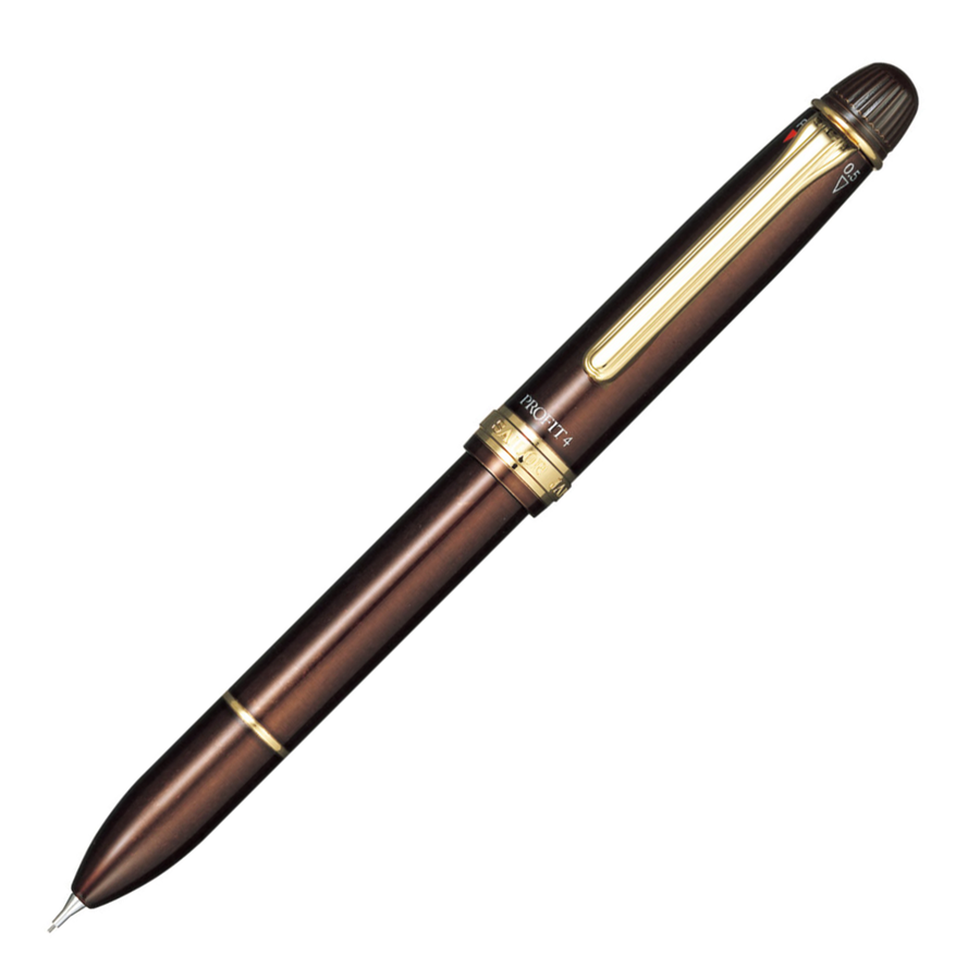Sailor Profit 4 Multifunction Pen - Brown Gold Trim (3+1) - KSGILLS.com | The Writing Instruments Expert