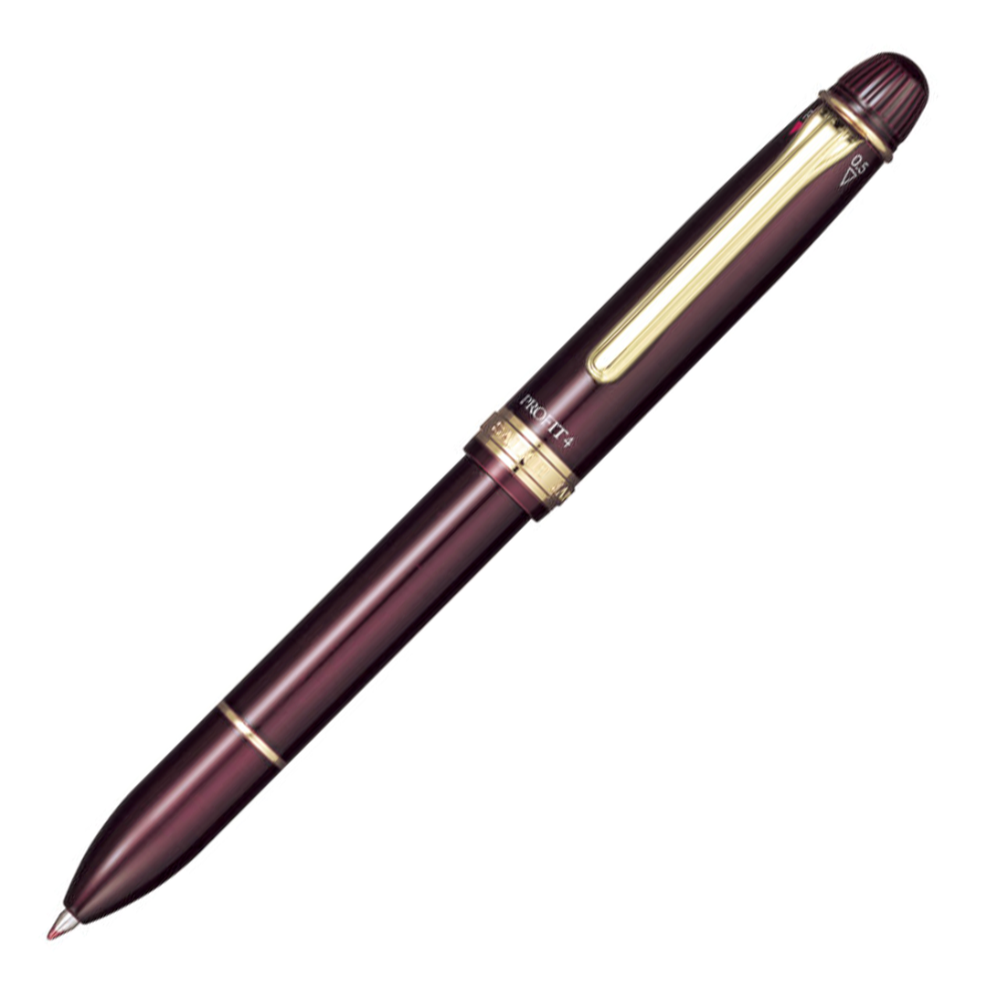 Sailor Profit 4 Multifunction Pen - Red Gold Trim (3+1) - KSGILLS.com | The Writing Instruments Expert