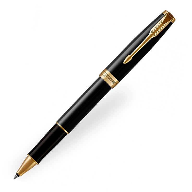 Parker Sonnet Rollerball Pen - Black Lacquer Gold Trim - KSGILLS.com | The Writing Instruments Expert