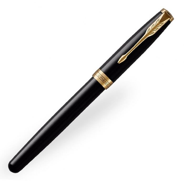 Parker Sonnet Rollerball Pen - Black Lacquer Gold Trim - KSGILLS.com | The Writing Instruments Expert