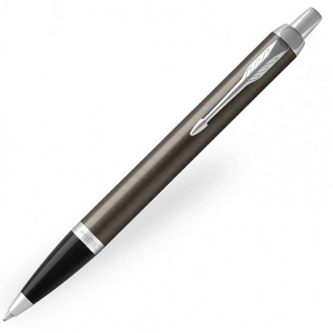 Parker IM Ballpoint Pen - Brown Chrome Trim (Dark Espresso Lacquer) - Refill Black Medium (M) - KSGILLS.com | The Writing Instruments Expert