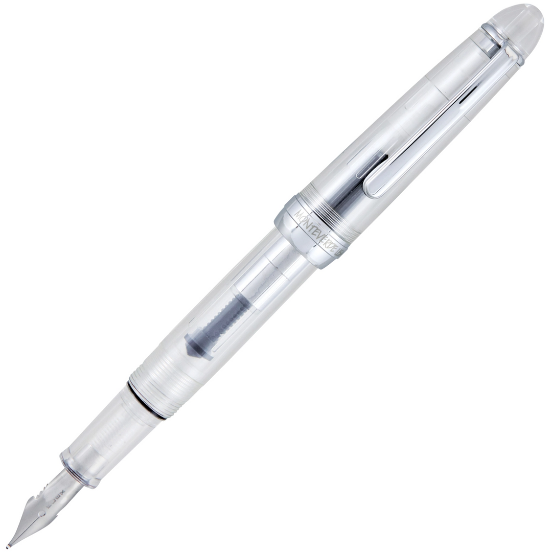 Monteverde Monza Fountain Pen - Clear - KSGILLS.com | The Writing Instruments Expert