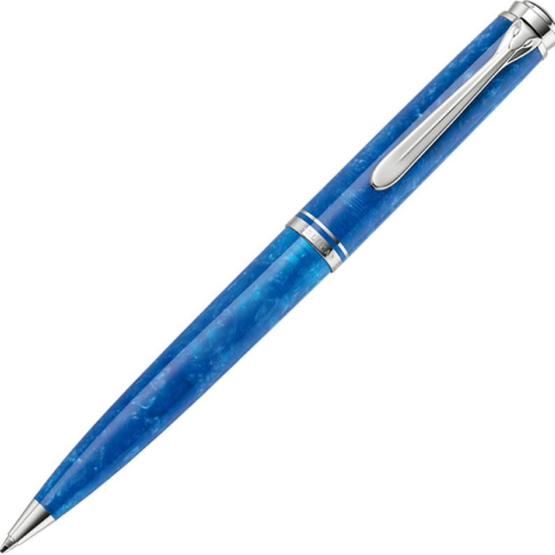 Pelikan Souveran K805 Ballpoint Pen - Vibrant Blue Special Edition - KSGILLS.com | The Writing Instruments Expert