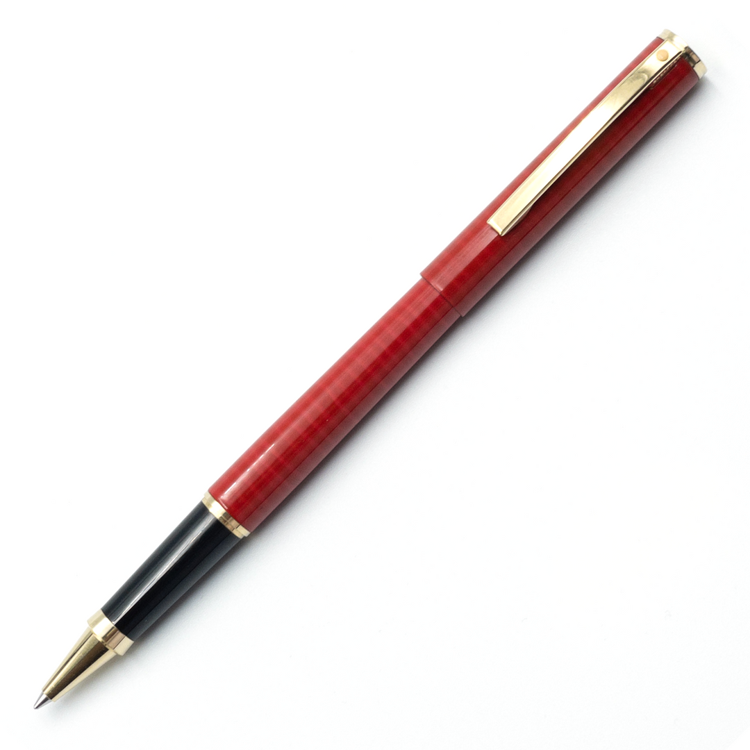 Sheaffer Fashion II Rollerball Pen - Red Striations Marble Lacquer (USA Classic Edition) - KSGILLS.com | The Writing Instruments Expert