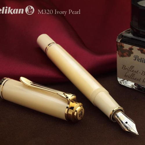 Pelikan Souveran M320 Ivory Fountain Pen - KSGILLS.com | The Writing Instruments Expert