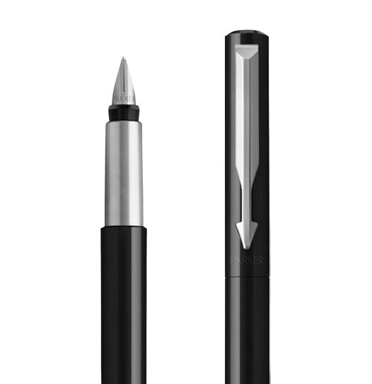Parker Vector Fountain Pen - Glossy Black - KSGILLS.com | The Writing Instruments Expert