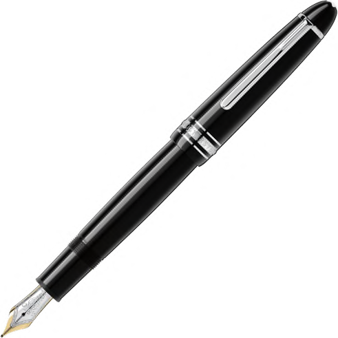Montblanc Meisterstück Platinum-Coated LeGrand Traveler Fountain Pen (147) - KSGILLS.com | The Writing Instruments Expert