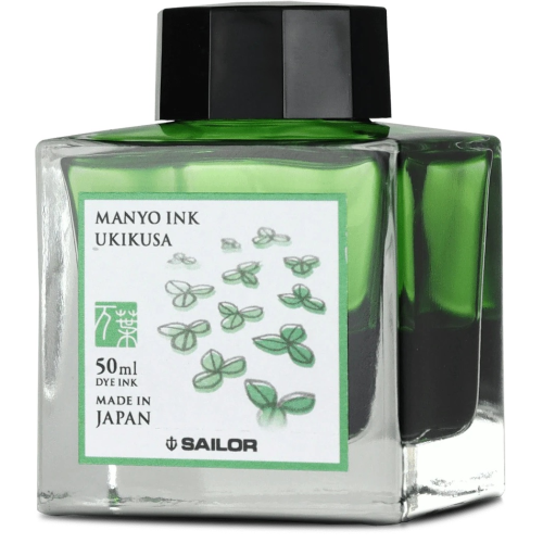 Sailor Ink Bottle 50ml Manyo Fountain Pen - Ukikusa - KSGILLS.com | The Writing Instruments Expert