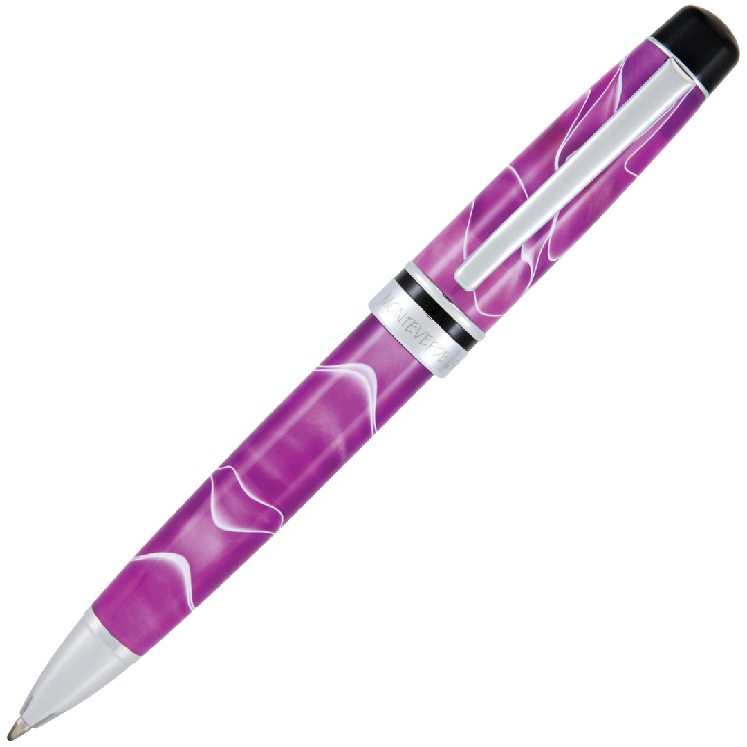Monteverde Prima Ballpoint Pen - Purple Swirl - KSGILLS.com | The Writing Instruments Expert