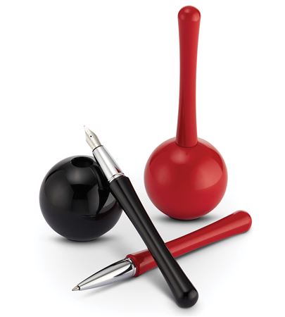 Monteverde Luna Fountain Pen - Desk Pen Stand - Black - KSGILLS.com | The Writing Instruments Expert