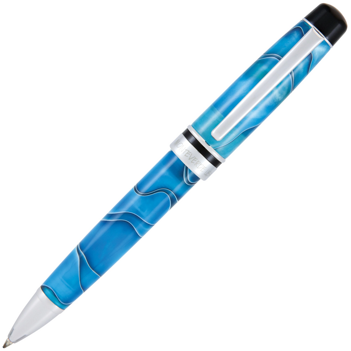 Monteverde Prima Ballpoint Pen - Turquoise Swirl - KSGILLS.com | The Writing Instruments Expert