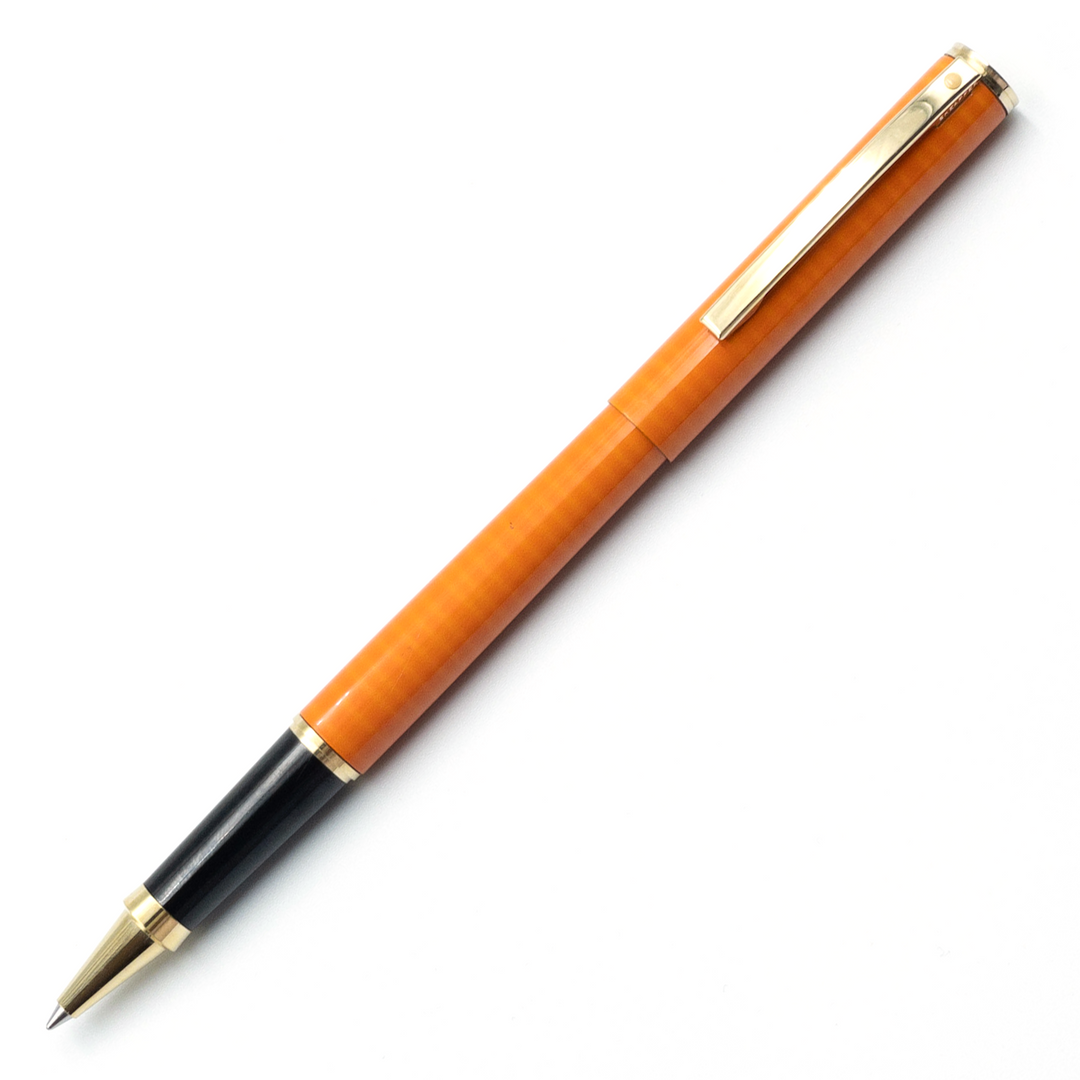 Sheaffer Fashion II Rollerball Pen - Orange Striations Marble Lacquer (USA Classic Edition) - KSGILLS.com | The Writing Instruments Expert