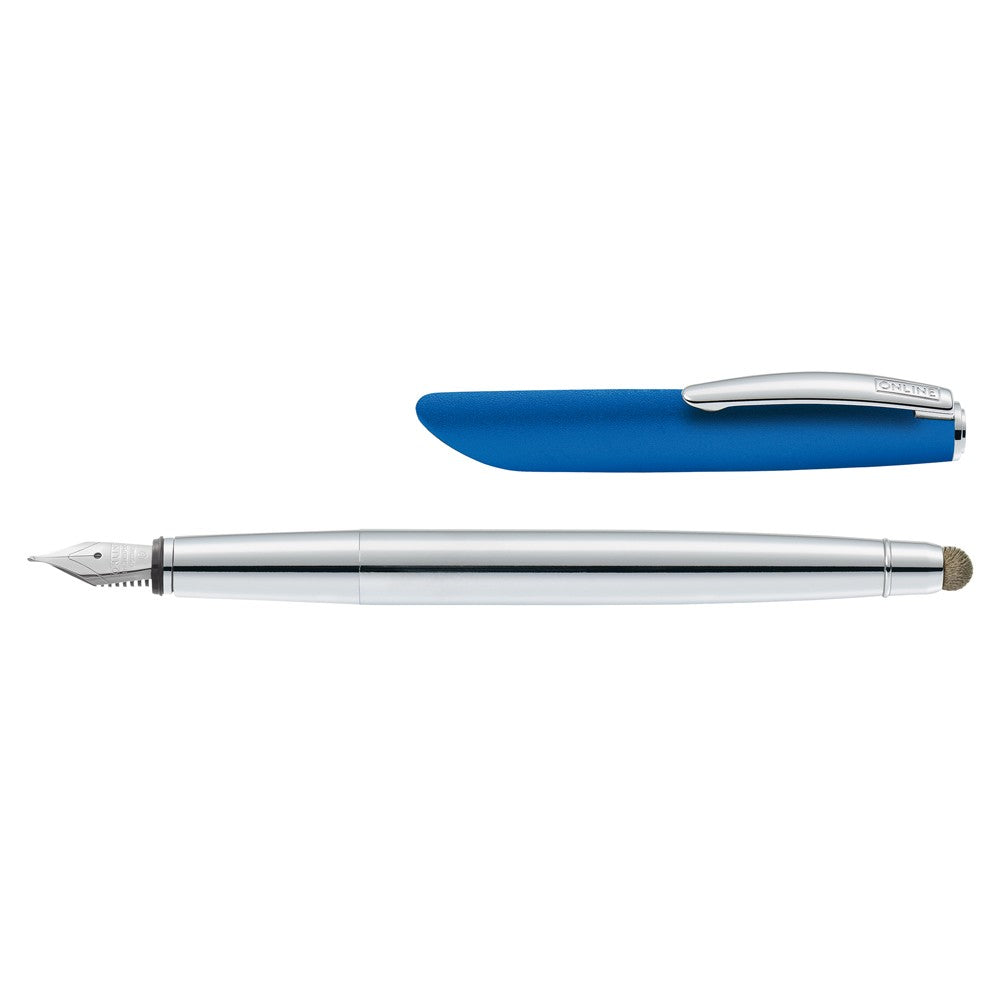 Online Icone Fountain Pen SET - Blue (with Stylus) - KSGILLS.com | The Writing Instruments Expert