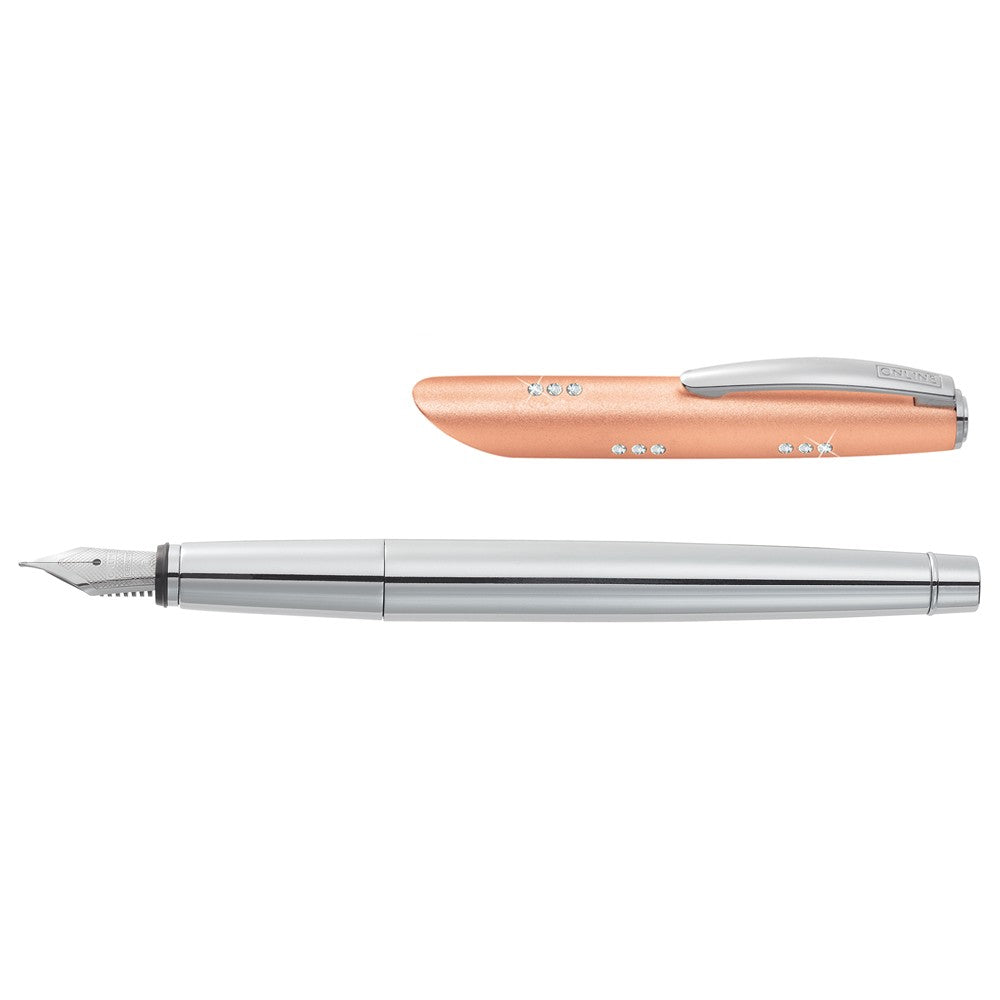 Online Icone Fountain Pen SET - Crystal Rose Pink Gold (with SWAROVSKI) - KSGILLS.com | The Writing Instruments Expert