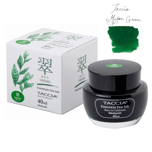 Taccia Sunao-iro Ink Bottle (40ml) - Midori (Green) - KSGILLS.com | The Writing Instruments Expert