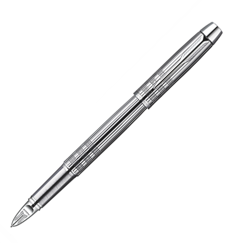 Parker IM Premium Chiselled Shiny Chrome Trim 5th Mode Pen - KSGILLS.com | The Writing Instruments Expert