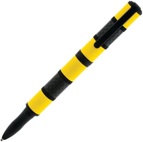 Monteverde Regatta Rollerball Pen - Yellow Carbon Fibre Black Trim - KSGILLS.com | The Writing Instruments Expert