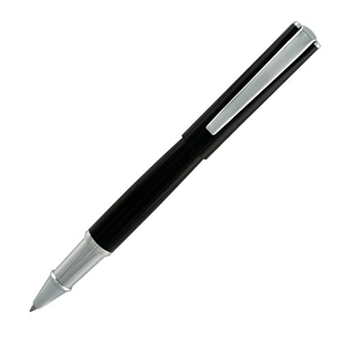 Monteverde Impressa Rollerball Pen - Black Chrome Trim - KSGILLS.com | The Writing Instruments Expert