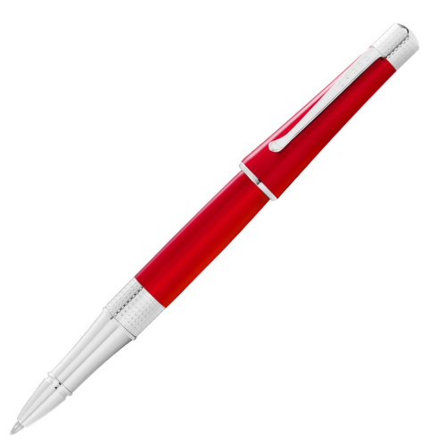Cross Beverly Rollerball Pen - Translucent Red Lacquer - KSGILLS.com | The Writing Instruments Expert