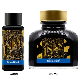 Diamine Ink Bottle (30ml / 80ml) - Blue Black - KSGILLS.com | The Writing Instruments Expert