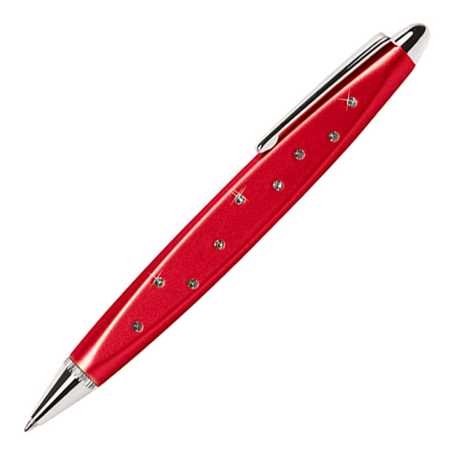 Online Crystal Style Ballpoint Pen - Red (with SWAROVSKI) - KSGILLS.com | The Writing Instruments Expert