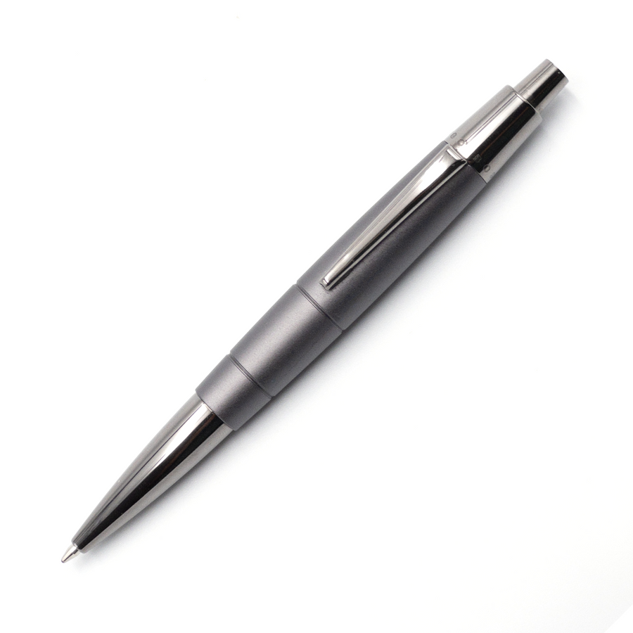 Hugo Boss Click Gunmetal Grey Ballpoint Pen - KSGILLS.com | The Writing Instruments Expert