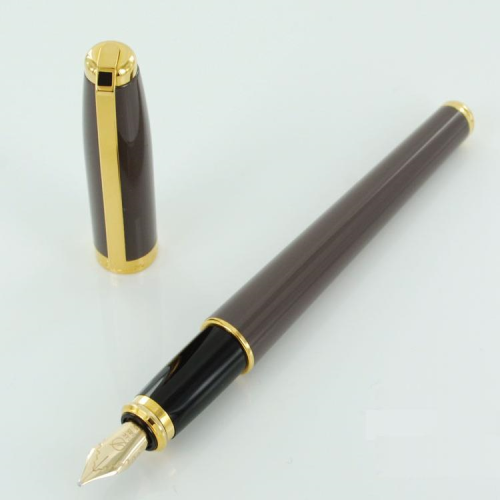 S.T. Dupont Fidelio Lacquer & Gold Fountain Pen - Galet - KSGILLS.com | The Writing Instruments Expert
