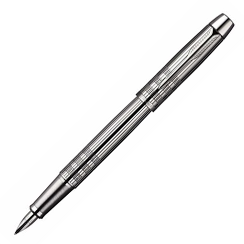 Parker IM Premium Fountain Pen - Chiselled Shiny Chrome Trim - KSGILLS.com | The Writing Instruments Expert