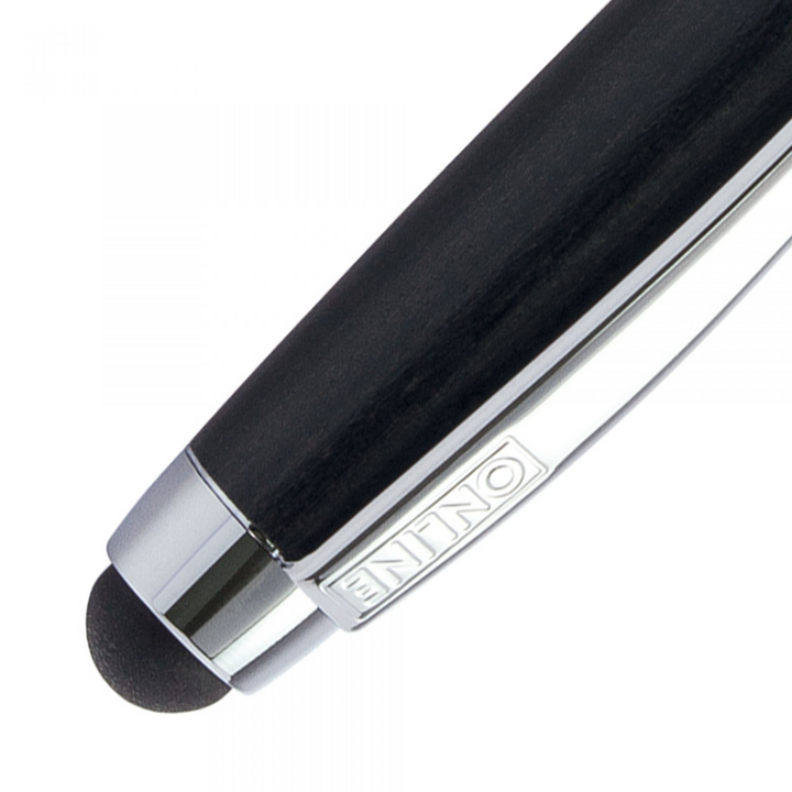 Online Mini Wood Ballpoint Pen - Blackwood (Mini Sized with Stylus) - KSGILLS.com | The Writing Instruments Expert
