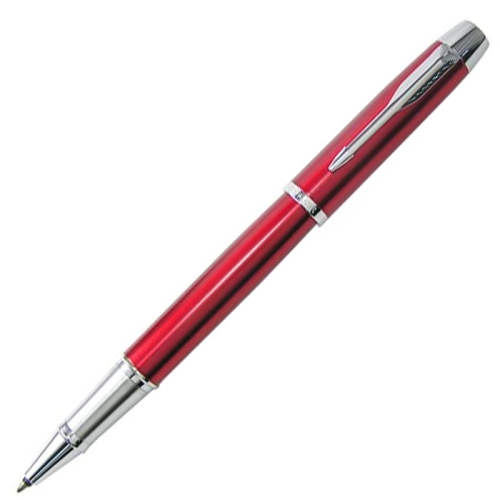 X-Parker IM Rollerball Pen - Red Chrome Trim Lacquer - Refill Black Medium (M) - KSGILLS.com | The Writing Instruments Expert