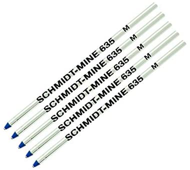 SCHMIDT Refill Ballpoint Mini S635 (D1 Mini Refill) - Medium [1 pack of 5] - KSGILLS.com | The Writing Instruments Expert