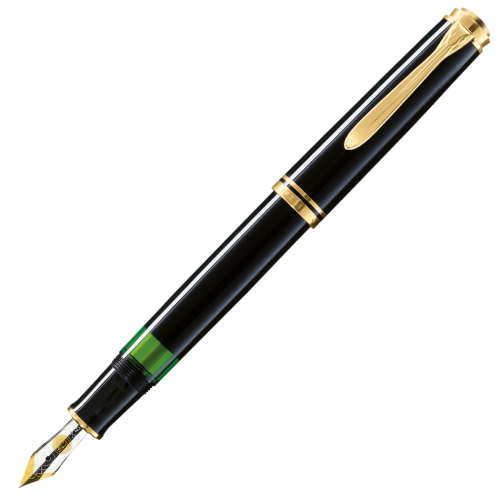 Pelikan Souveran M800 Fountain Pen - Black Gold Trim - KSGILLS.com | The Writing Instruments Expert