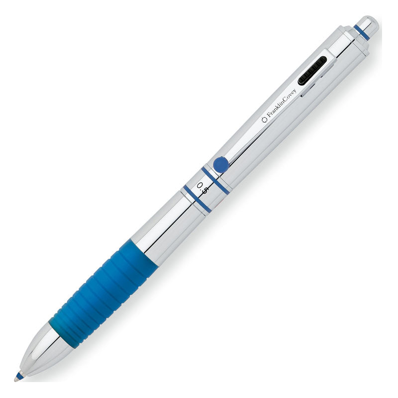 Franklin Covey Hinsdale Multifunction Pen - Blue Chrome (3+1) - KSGILLS.com | The Writing Instruments Expert