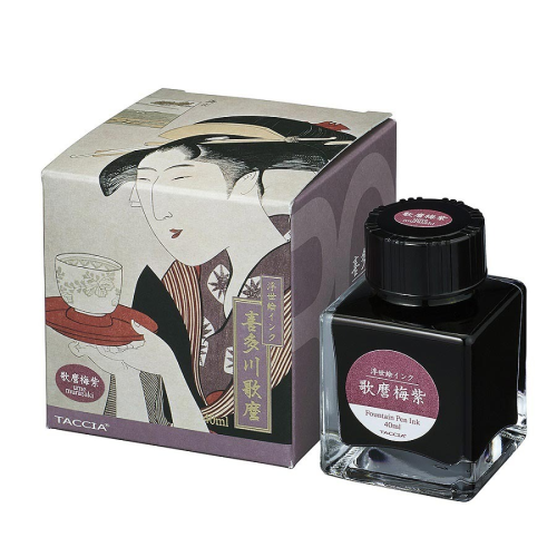 Taccia Ukiyo-e Ink Bottle (40ml) - Ume Murasaki - KSGILLS.com | The Writing Instruments Expert