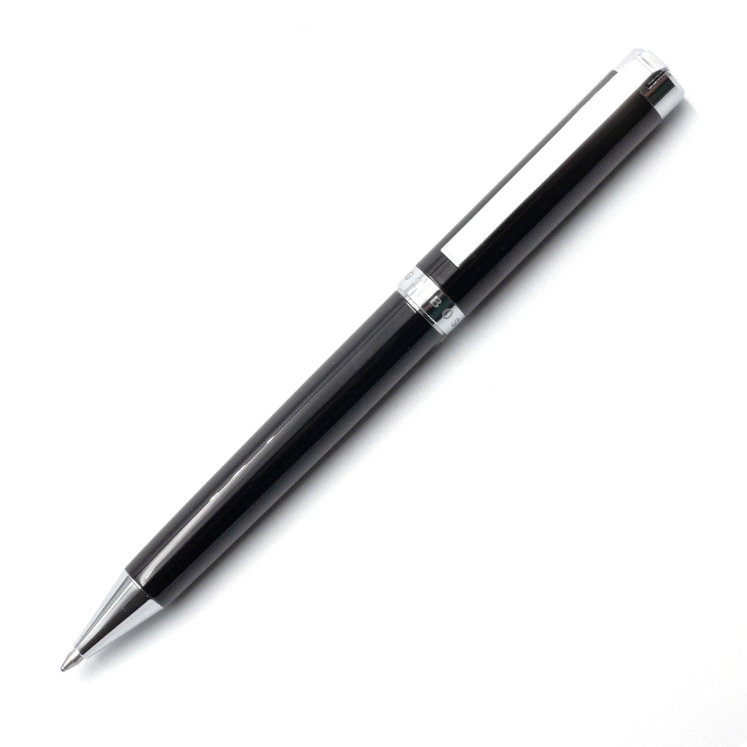 Hugo Boss Column Black Lacquer Ballpoint Pen - KSGILLS.com | The Writing Instruments Expert