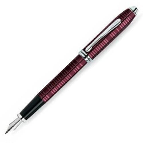 Cross Townsend Fountain Pen - Garnet Lacquer Rhodium Trim 18K - KSGILLS.com | The Writing Instruments Expert